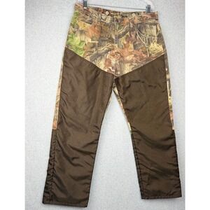 Wrangler Pro Gear Y2K Camo Brush Guard Hunting Pants 36x30 Advantage Timber